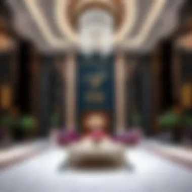 Elegant Lobby of Rose Building Luxurious lobby entrance highlighting upscale design elements