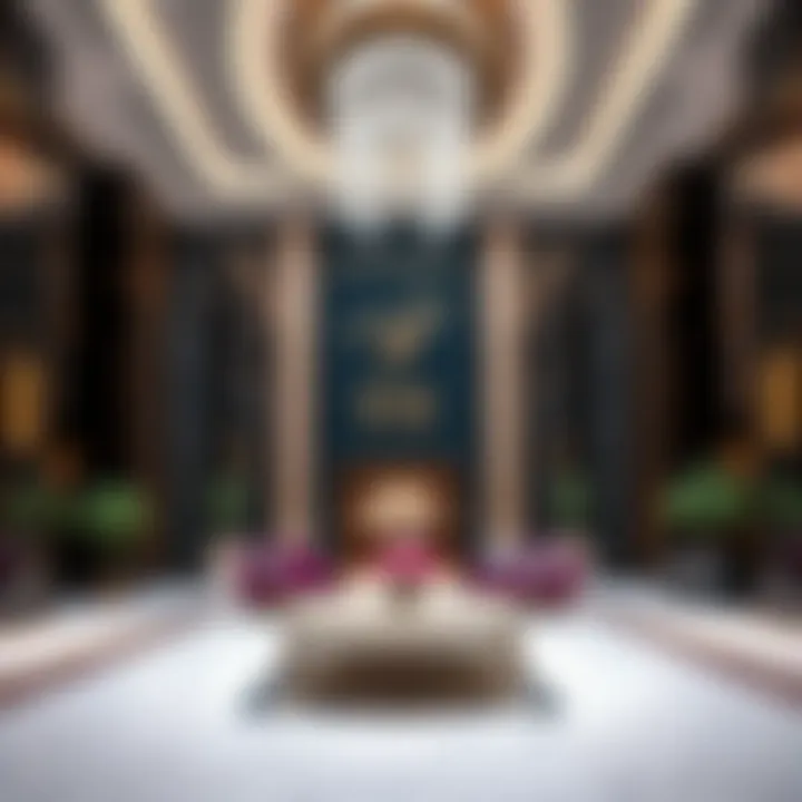 Elegant Lobby of Rose Building Luxurious lobby entrance highlighting upscale design elements