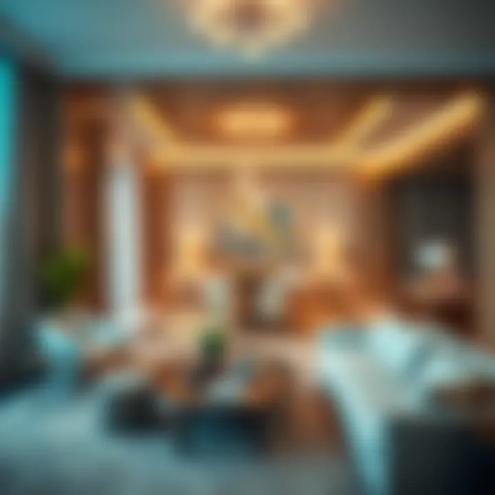 Luxurious interiors showcasing modern elegance