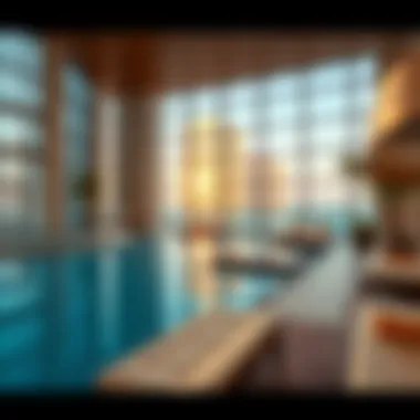 Amenities of Sahara Towers featuring a rooftop pool and leisure areas