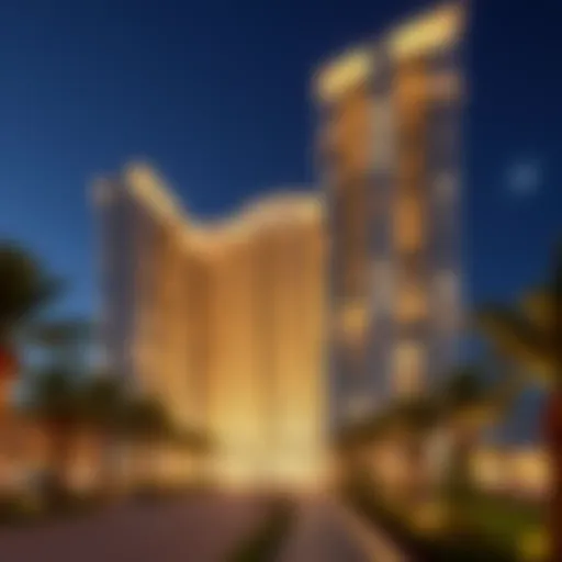 Stunning exterior view of Sahara Towers showcasing its modern architectural design