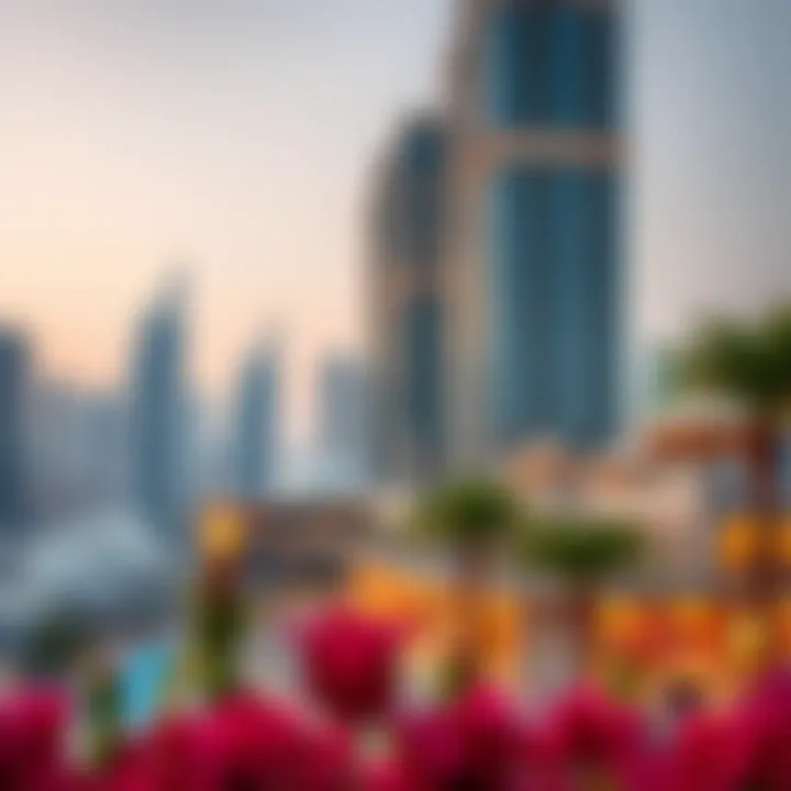 Vibrant surroundings near Sahara Towers with city views and attractions