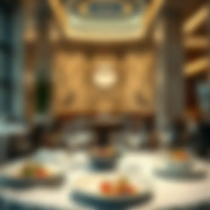 Gourmet dining experience at Savoy Hotel with exquisite dishes presented beautifully