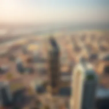 Strategic Location of Sharjah Gate Tower Panoramic view from Sharjah Gate Tower highlighting its strategic location