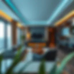 Luxurious apartment interior in Dubai