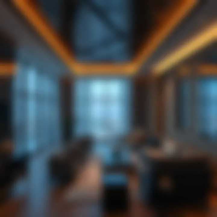 Luxurious interior of Signature Hotel Apartments