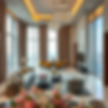 Luxurious interior of a residence in Sky View Tower 1 highlighting elegance