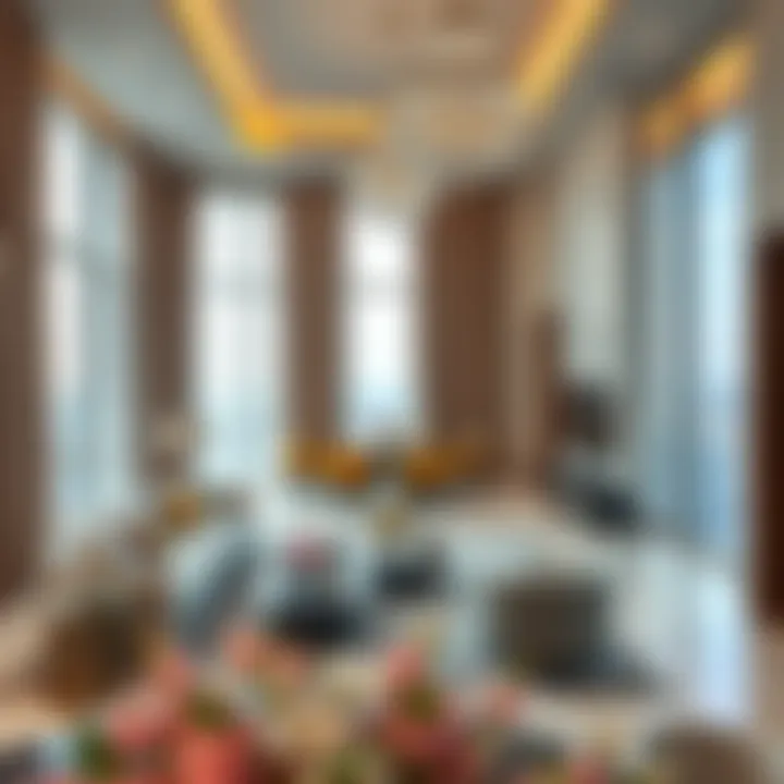 Luxurious interior of a residence in Sky View Tower 1 highlighting elegance
