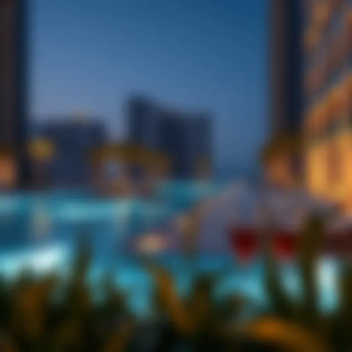 Lifestyle amenities at Skyview Dubai including pools and relaxation areas, epitomizing modern luxury.
