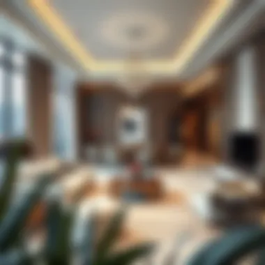 Elegant interior design of a luxury apartment