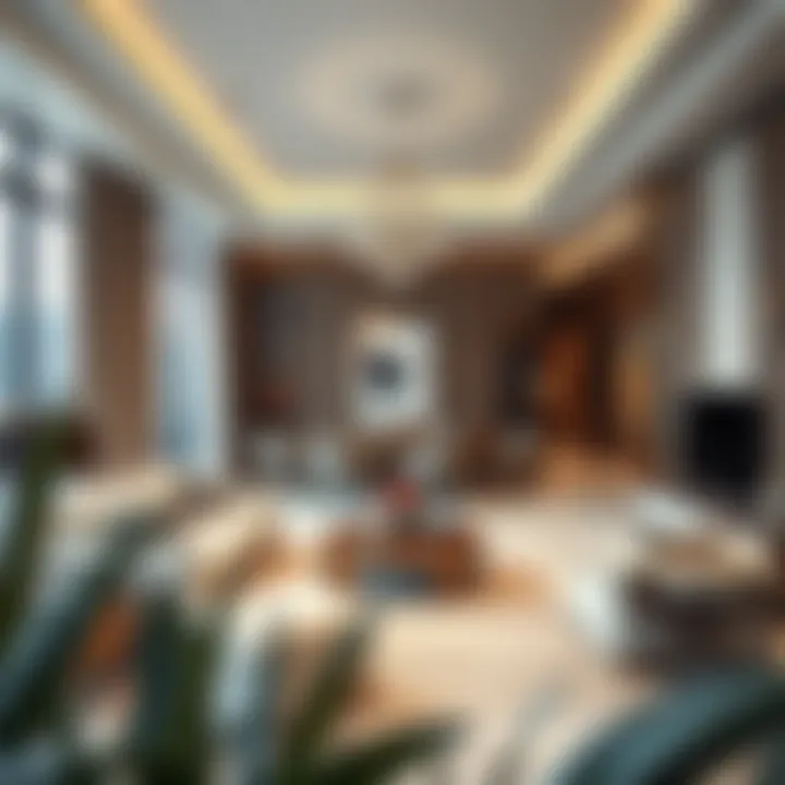 Elegant interior design of a luxury apartment