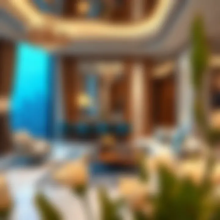 Luxurious interior design of a unit in Sparkle Towers