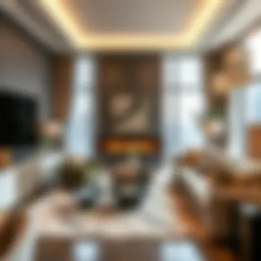 Luxurious living room interior at St. Regis