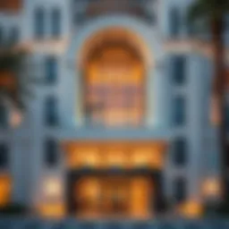 Elegant exterior view of St. Regis The Residences showcasing modern architecture