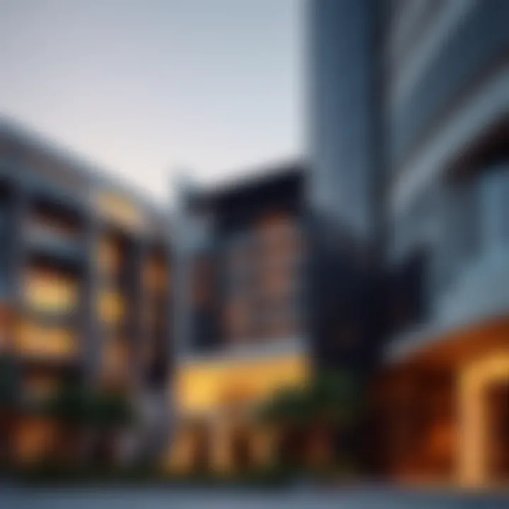 Architectural Excellence in Studio City Architectural details of a modern development in Studio City