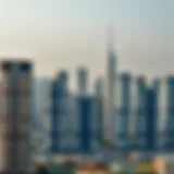 A stunning view of Dubai's skyline featuring modern apartment buildings