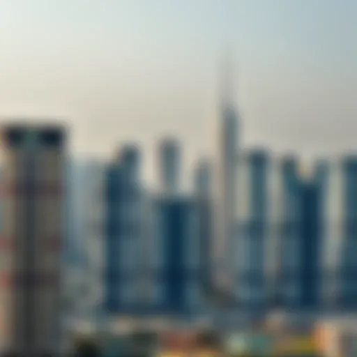 A stunning view of Dubai's skyline featuring modern apartment buildings