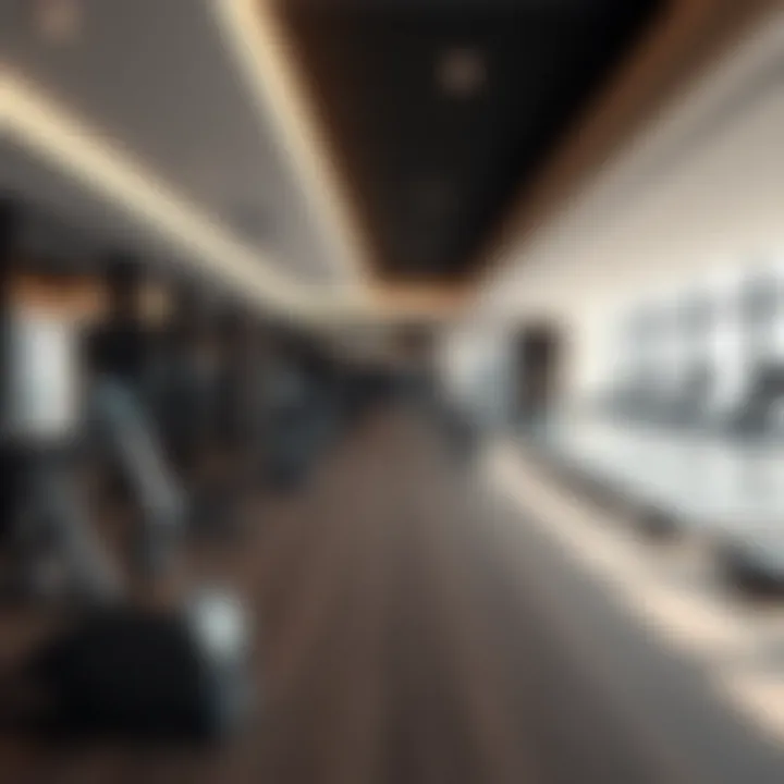 Modern amenities at Talia Residences fitness center