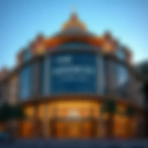 Elegant facade of The Address at Dubai Mall showcasing architectural brilliance