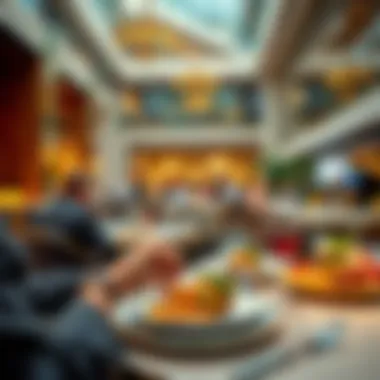 Vibrant Dining Experience Vibrant dining experience at The Address at Dubai Mall featuring fine cuisine