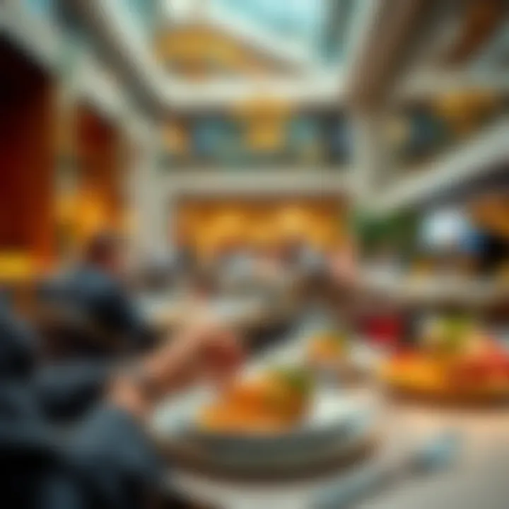 Vibrant Dining Experience Vibrant dining experience at The Address at Dubai Mall featuring fine cuisine