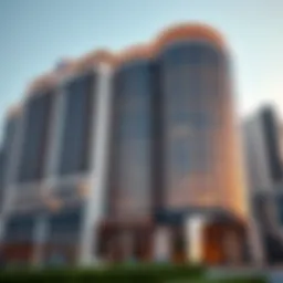 Exterior view of the Al Noor Building showcasing its modern design