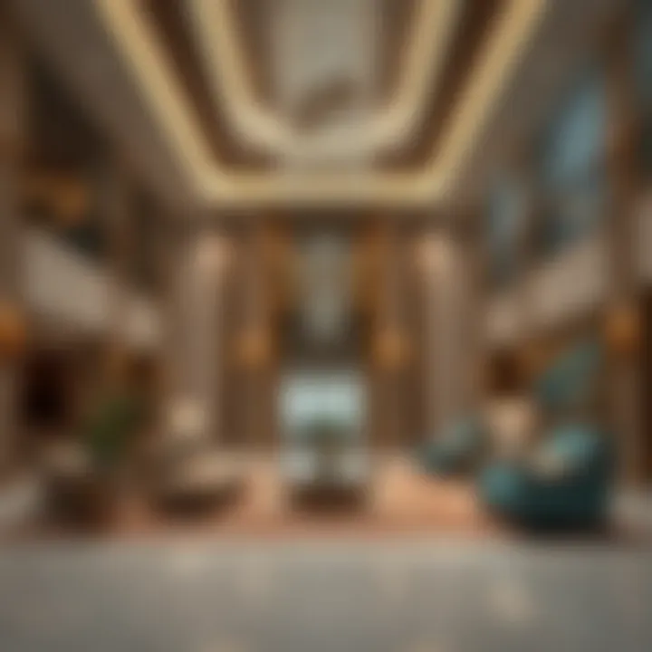 Elegant Lobby Design of Al Noor Building Luxurious interior lobby of Al Noor Building with elegant furnishings