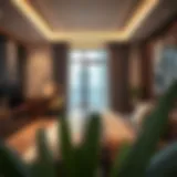 Contemporary studio flat interior design in Dubai