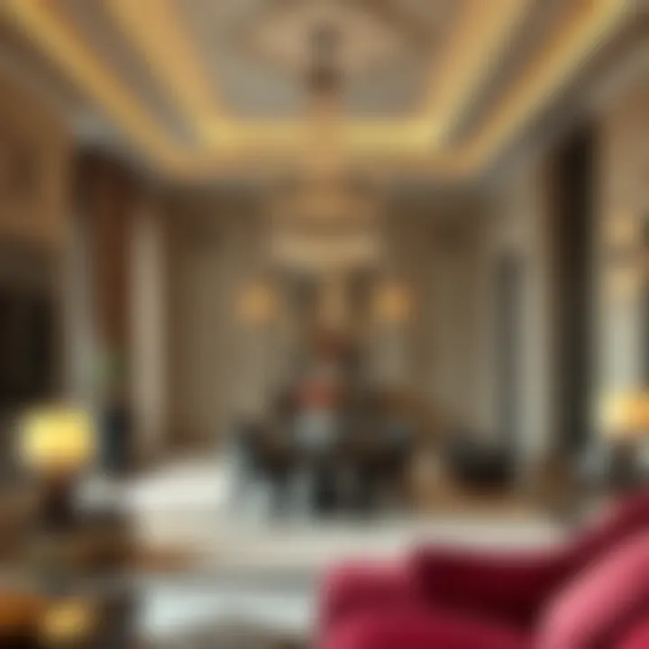 Luxurious interior design showcasing elegance