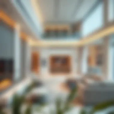 Elegant interior of a luxury apartment showcasing modern design