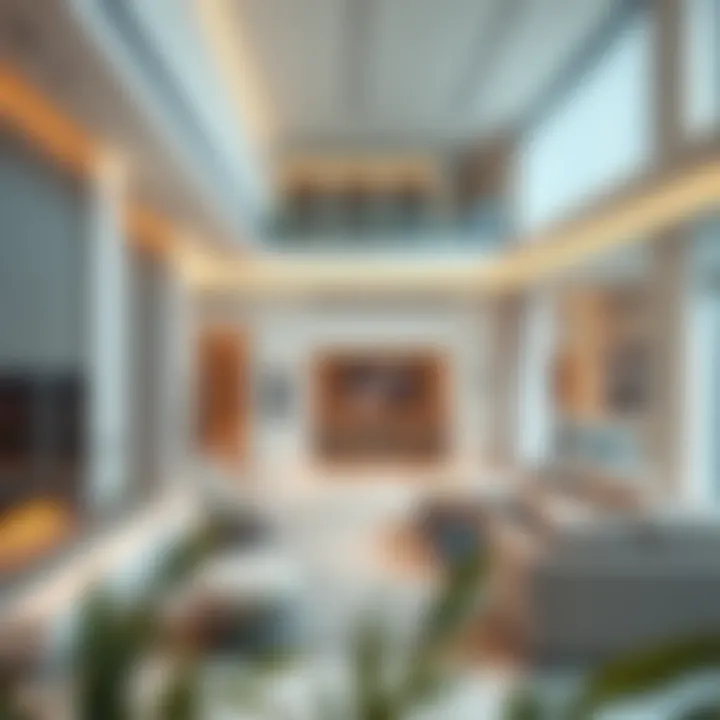 Elegant interior of a luxury apartment showcasing modern design