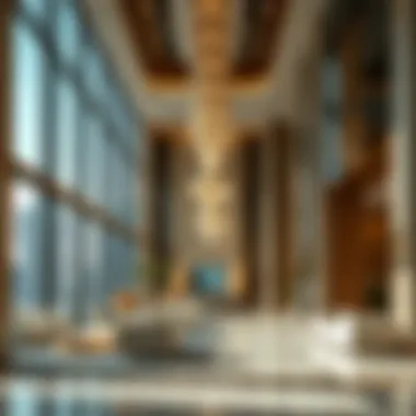 Interior details of the City Gate Tower reflecting luxury and sophistication.