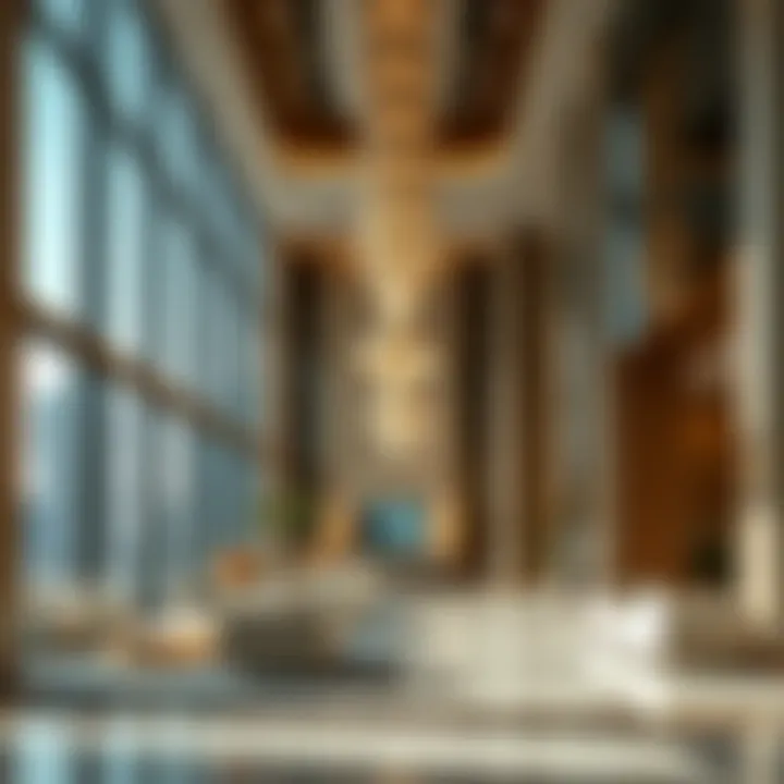 Interior details of the City Gate Tower reflecting luxury and sophistication.