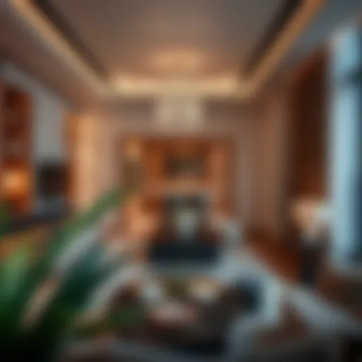 Luxurious room with modern decor at The Edge by Rotana