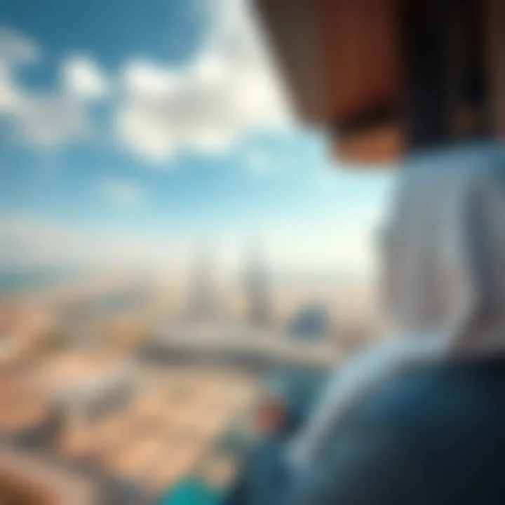 Stunning view of Damac Hills from The Edge by Rotana