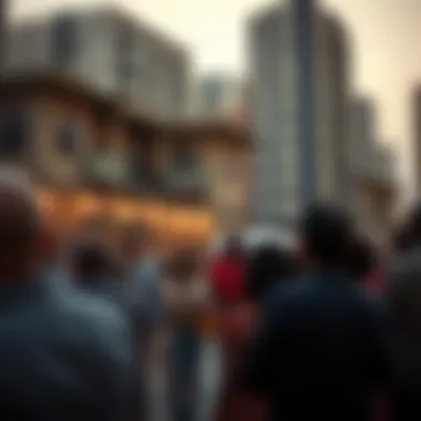 Community Impact of Building Demolitions A community gathering discussing the implications of building demolition