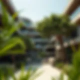 Modern Luxury Home Embracing Nature Lush trees integrated within a modern luxury home