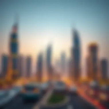 Prime Locations in Dubai Skyline Dubai skyline showcasing prime locations for renting