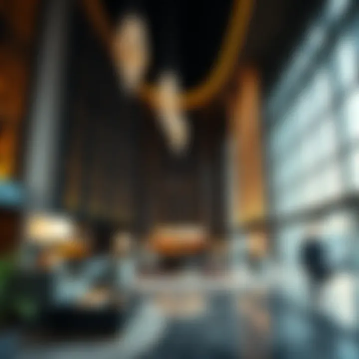 Luxurious Lobby of the Phoenix Tower Luxurious lobby interior of the Phoenix Tower highlighting modern aesthetics