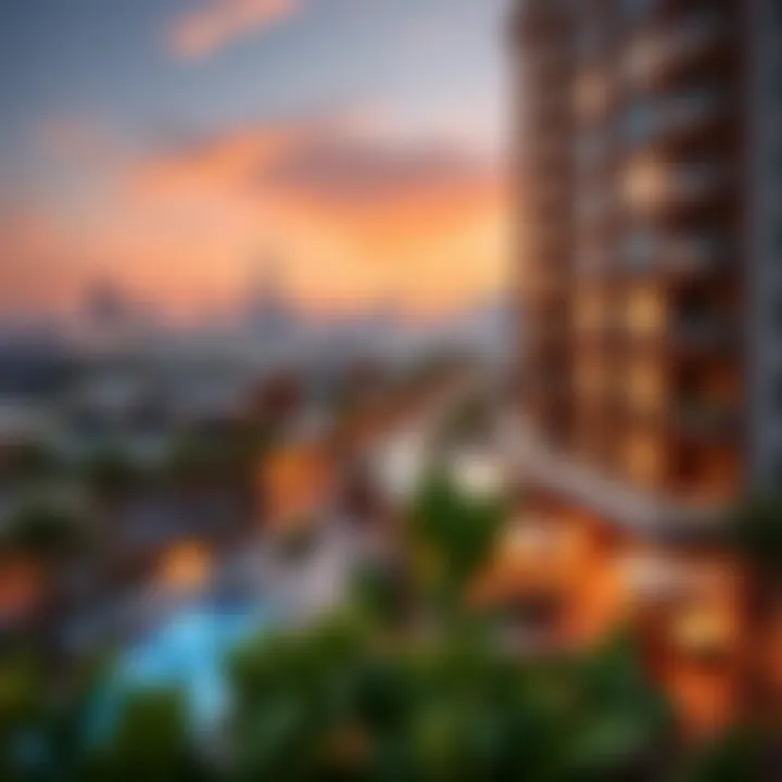 Vibrant Community Surrounding The Residence Beautiful view of the surrounding community and skyline