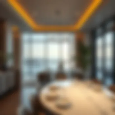 Dining Area at The8 with Scenic View Elegant dining area with a view in The8 Palm Jumeirah