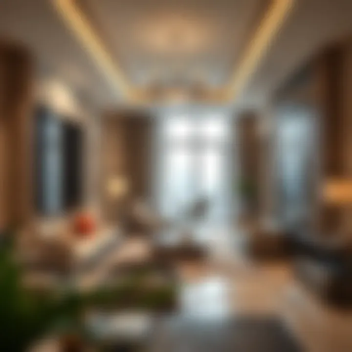 An elegant apartment interior reflecting high-end design