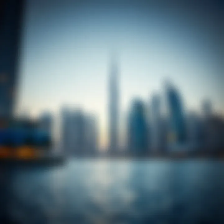 A luxurious Dubai skyline showcasing modern architecture