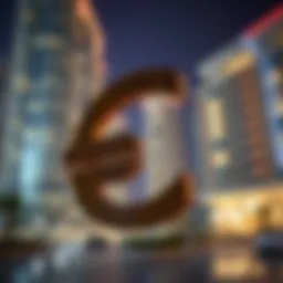 Symbolic representation of currency conversion