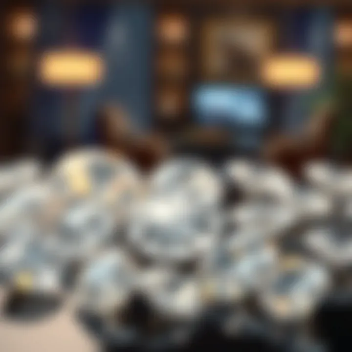 A stunning array of diamonds showcasing different cuts and qualities