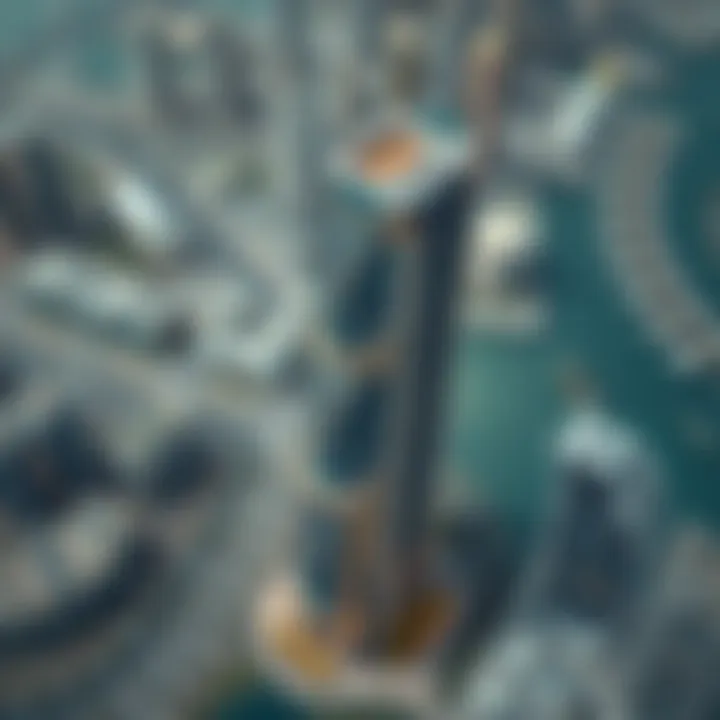 Aerial view of Spring Oasis Tower showcasing its modern architecture