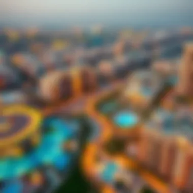 Panoramic view of surrounding Dubai Silicon Oasis highlighting amenities