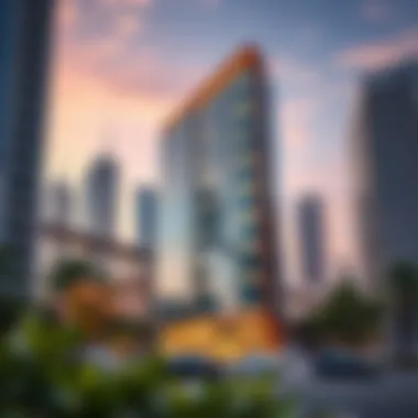 V Building's strategic location amidst Dubai's vibrant urban landscape