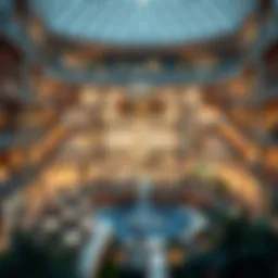 Detailed floor plan of the Vida Dubai Mall showcasing layout and amenities