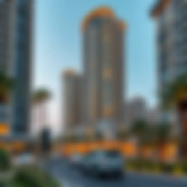 Real estate landscape surrounding Vida Dubai Mall Tower One